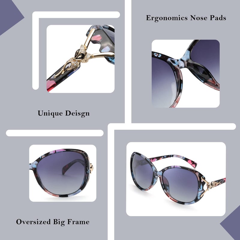 FIMILU Sunglasses for Women Trendy Polarized Sunglasses Oversized Big Sun Glasses Ladies Shades UV Protection - Image 4