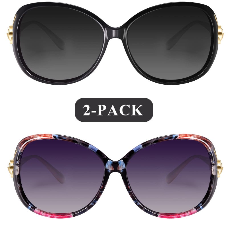 FIMILU Sunglasses for Women Trendy Polarized Sunglasses Oversized Big Sun Glasses Ladies Shades UV Protection - Image 3