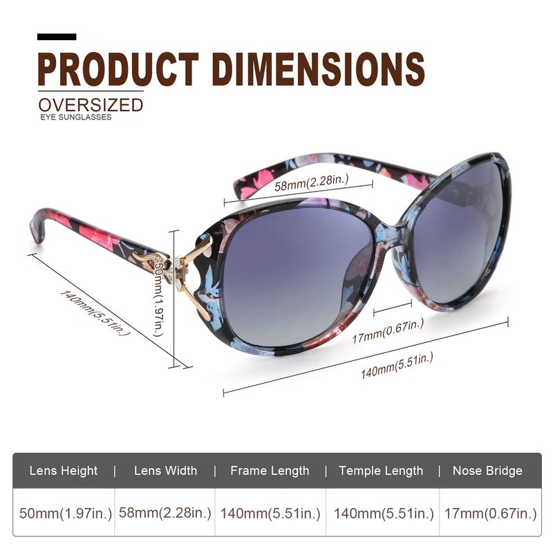 FIMILU Sunglasses for Women Trendy Polarized Sunglasses Oversized Big Sun Glasses Ladies Shades UV Protection - Image 5