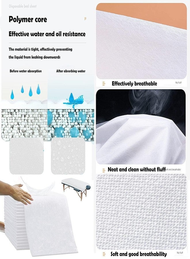 KUDIZE Laminated Water Proof Disposable Non-Woven 30 GSM Bed Sheet for Hospital; Hotel; Spa and Beauty Parlor (31 x 72 Inch/78.70 x 182.90 cm) (Pack of 100) - Image 4