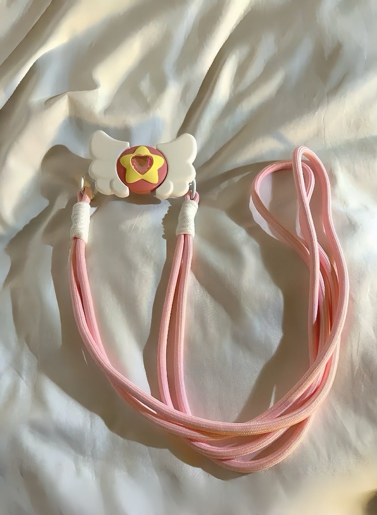 Paraphrase Cute Sailor Moon Style Phone Clip with Strap – Magical Girl Crossbody Holder, Unique and Adorable Design - Image 3