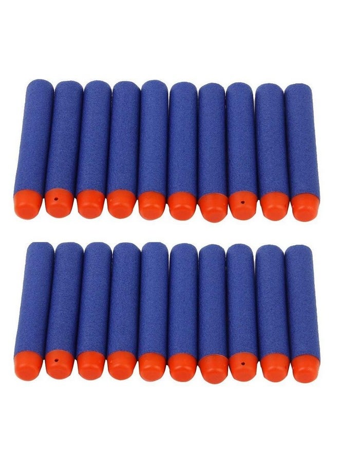 JERN Toy Bullet Foam Dart Bullets for Nerf N-Strike Elite Guns, Blue (Pack of 50)