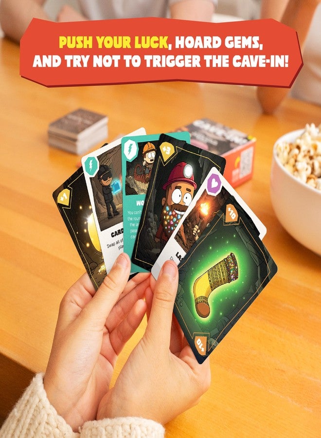 Clever Fox Play Cave-in – The Wildly Hilarious Push-Your-Luck Card Game Where Greed Meets Disaster – Action-Packed Sabotage Party Game for Families, Kids, Teens & Adults, 2–5 Players - Image 3