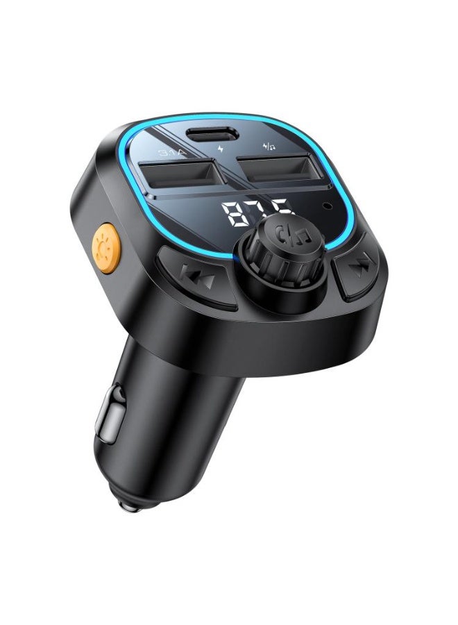 Yesido Y70 Car Bluetooth FM Transmitter Car Charger 15W (Black) - Image 1