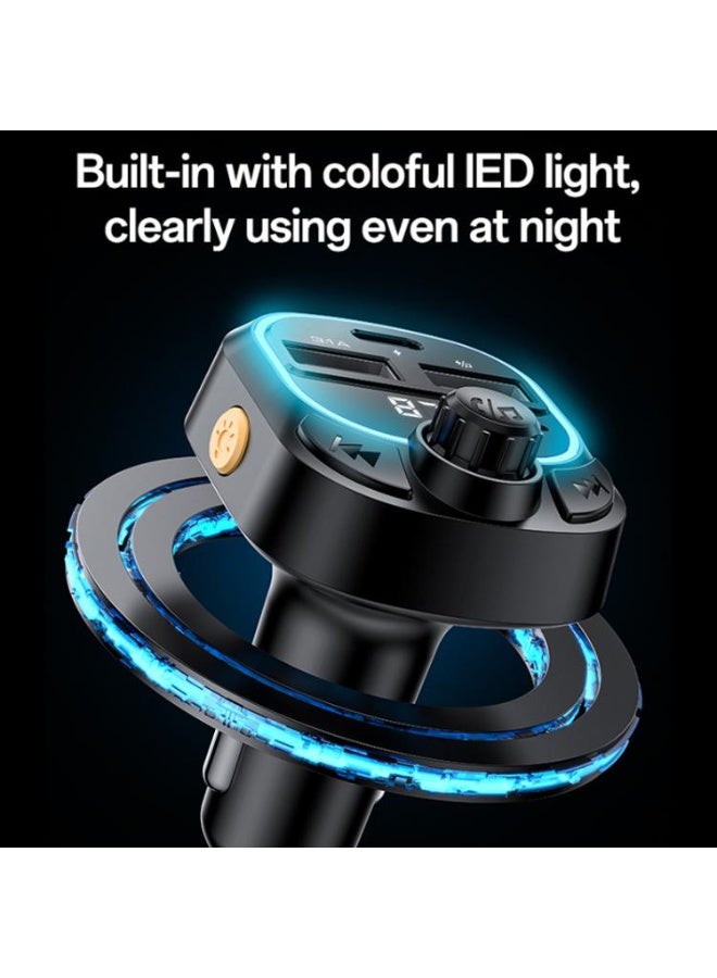 Yesido Y70 Car Bluetooth FM Transmitter Car Charger 15W (Black) - Image 4