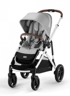 Gazelle S Stroller, Modular Double Stroller For Infant And Toddler, Includes Detachable Shopping Basket, Over 20+ Configurations, Folds Flat For Easy Storage, Lava Grey