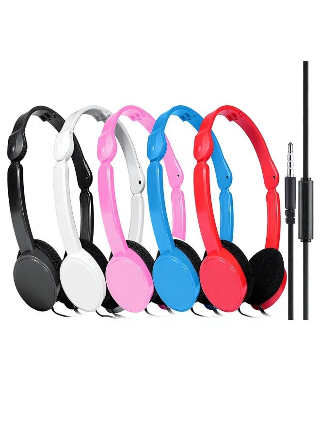 KUBITE T-111 3.5mm Wired Over-ear Headphones Foldable Sports Headset Portable Music Gaming Earphones w/ Microphone for Kids MP4 MP3 Smartphones Laptop Tablet PC - Image 4