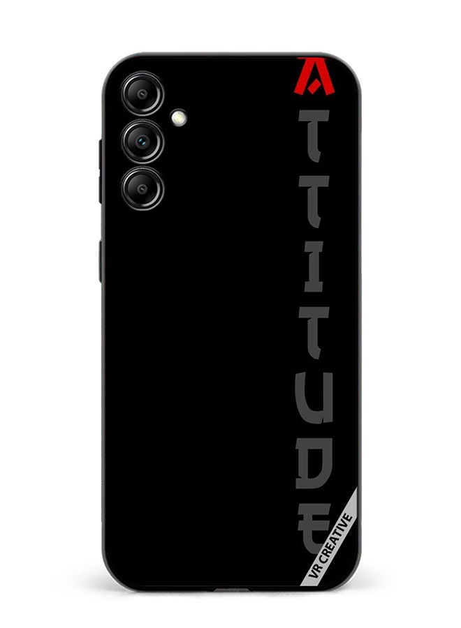 VR CREATIVE Protective Case Cover For Samsung Galaxy A14 5G/A14 Black With Text Design Multicolour - Image 1