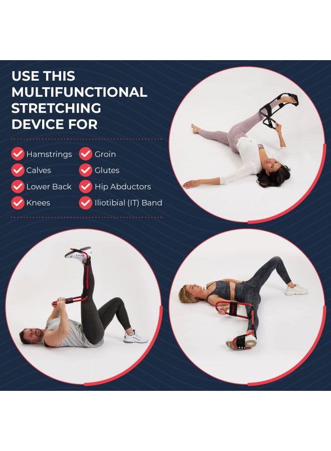 IdealStretch IdealStretch Original - Hamstring, Lower Back & Calf Stretcher - Pain Relief & Deep Knee Extension - Flexibility Tool with Instruction Card & Wedge Combo - Image 4