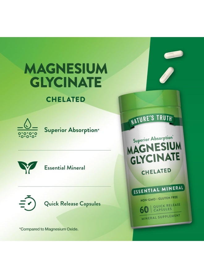 Nature's Truth Magnesium Glycinate Chelated 60 Capsules - Image 3