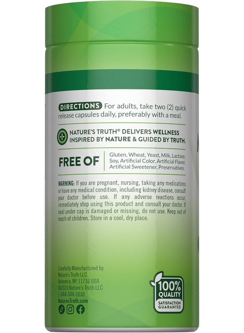 Nature's Truth Magnesium Glycinate Chelated 60 Capsules - Image 4