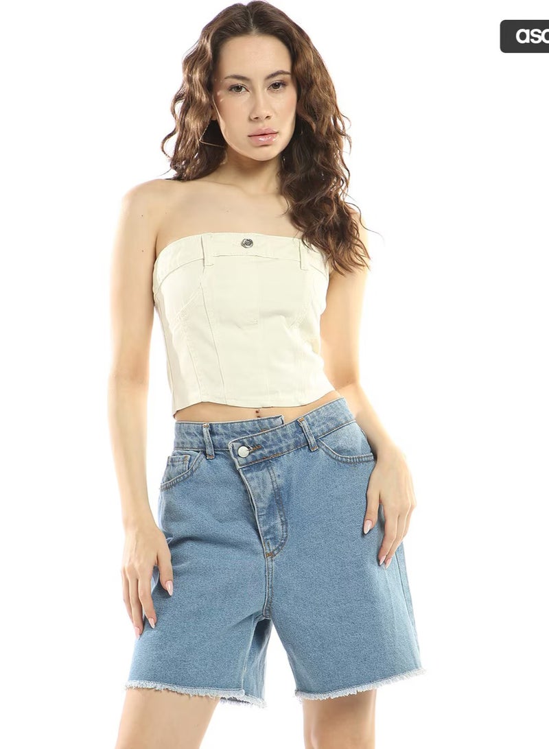 Miss Selfridge Bardot Cropped Top - Image 1