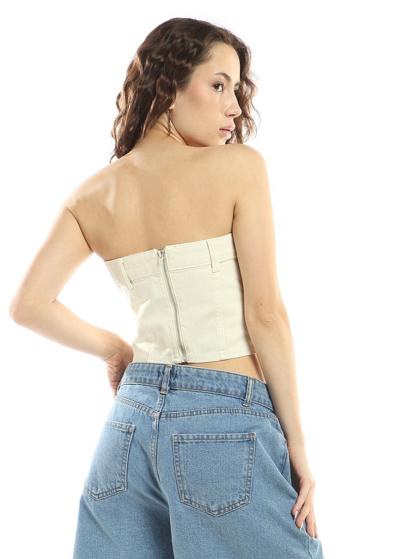 Miss Selfridge Bardot Cropped Top - Image 2