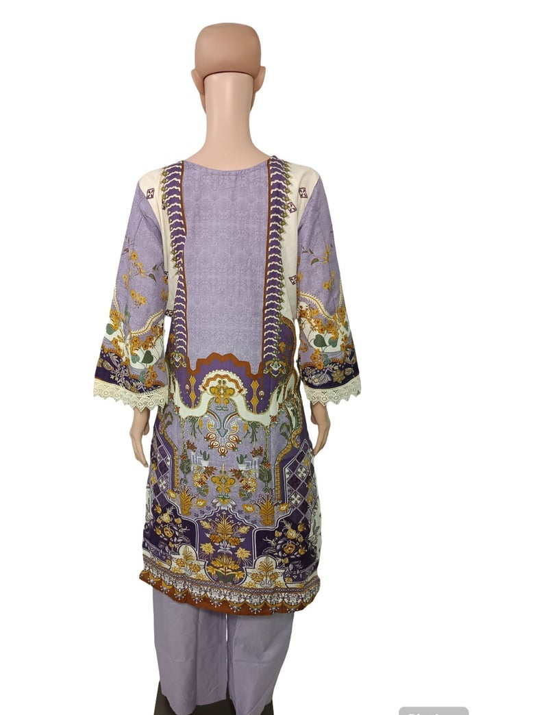 Women's Traditional Pakistani Cotton Salwar Kameez with Dupatta, ready to wear - Image 4