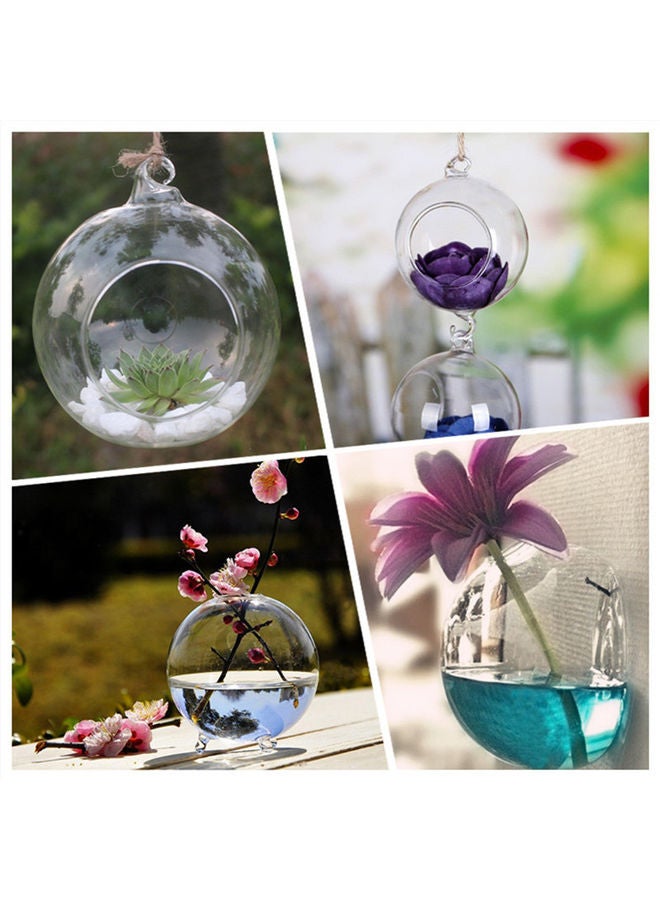 Beauenty Hanging Glass Vase Clear 16 x 16 x 10cm  - Image 4