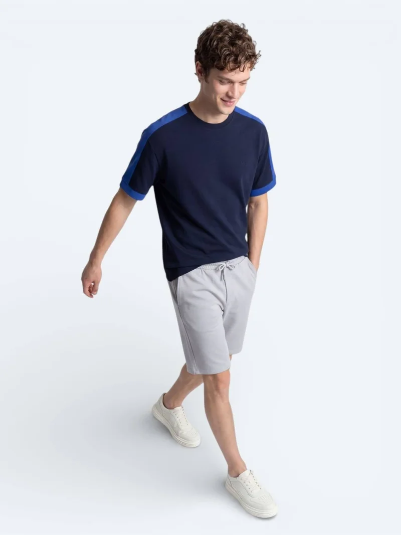 Kip Navy Blue Plain T-Shirt