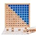 MERRYHEART Wooden Montessori Math Hundred Board Counting to 100 for Kindergarten 1100 Number Board for Toddlers Montessori Counting Game Board with Storage Bag - Image 4
