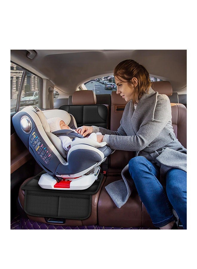 Arabest Car Seat Protector, 600D Leather Auto Seat Cover Set with Non-Slip Backing, Waterproof Seat Covers for Car with Thick Pad Back Seat Cover for Kids (No Imprints) - Image 2
