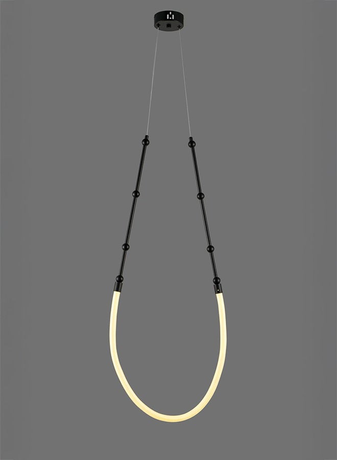 BUY4LESS -  Modern Lighting, Pendent, Light, Rope chandelier, Black, Antique Bronze Color, 95x40 cm, Sutiable for bedroom and living room, Rope material, adjustable height - Image 1