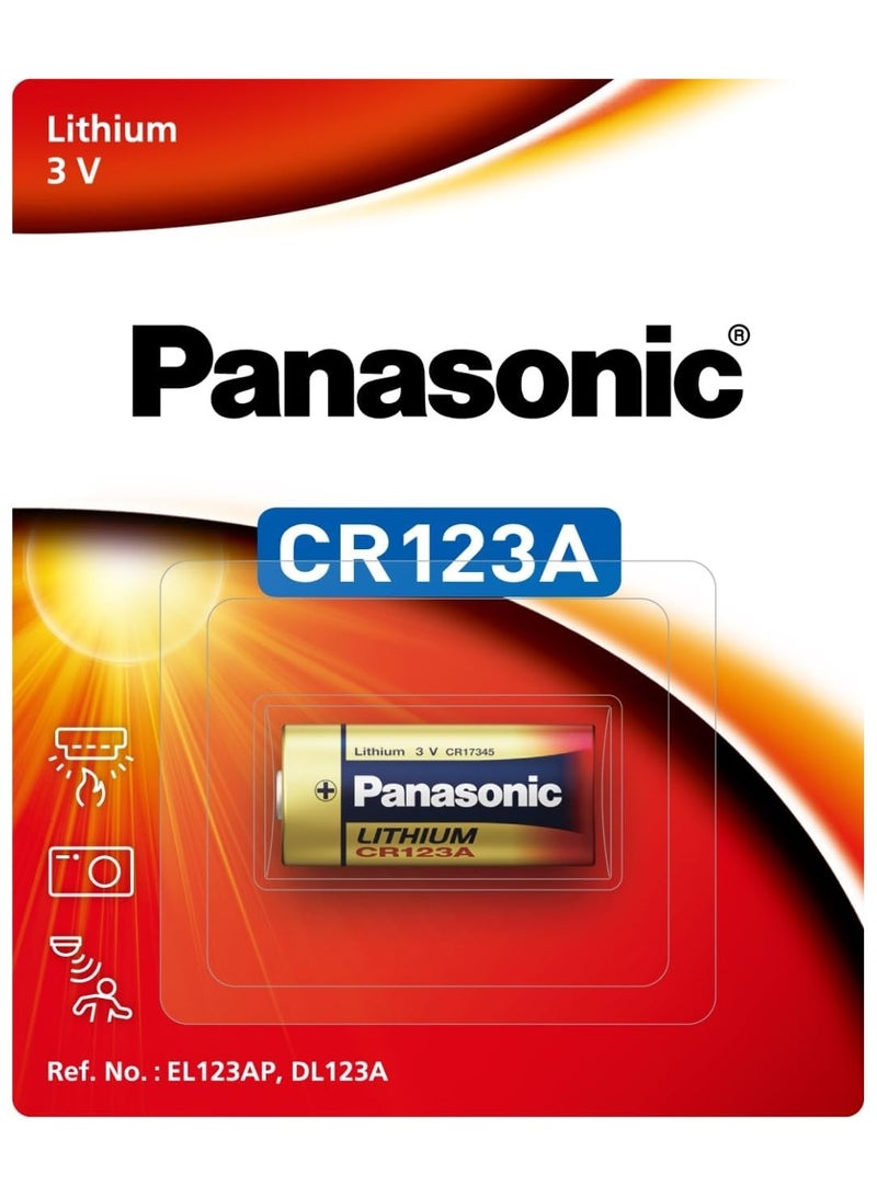 Panasonic 1-Piece Panasonic CR123A Lithium 3V Battery - Image 1