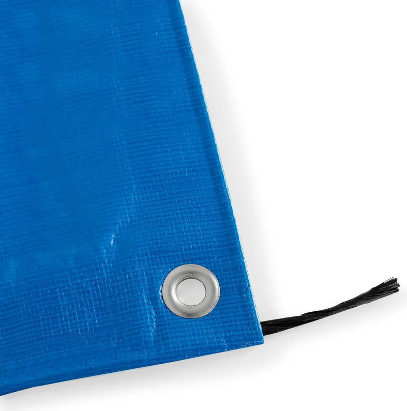 Edoplast 3x6 Meters Blue Size PVC Tarpaulin Ready Made Tent Canopy Waterproof Awning Protective Protection Cover Encapsulated
