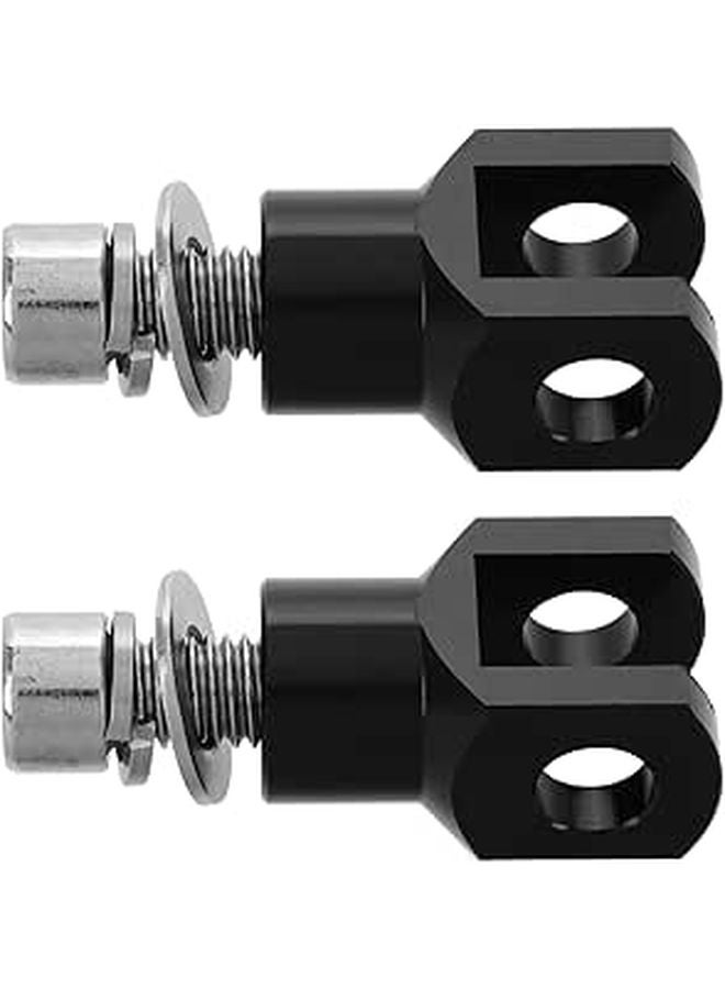 Motorcycle Passenger Foot Peg Mounting Bracket Kit Left Right 29mm Black Rear Footrest - Image 1
