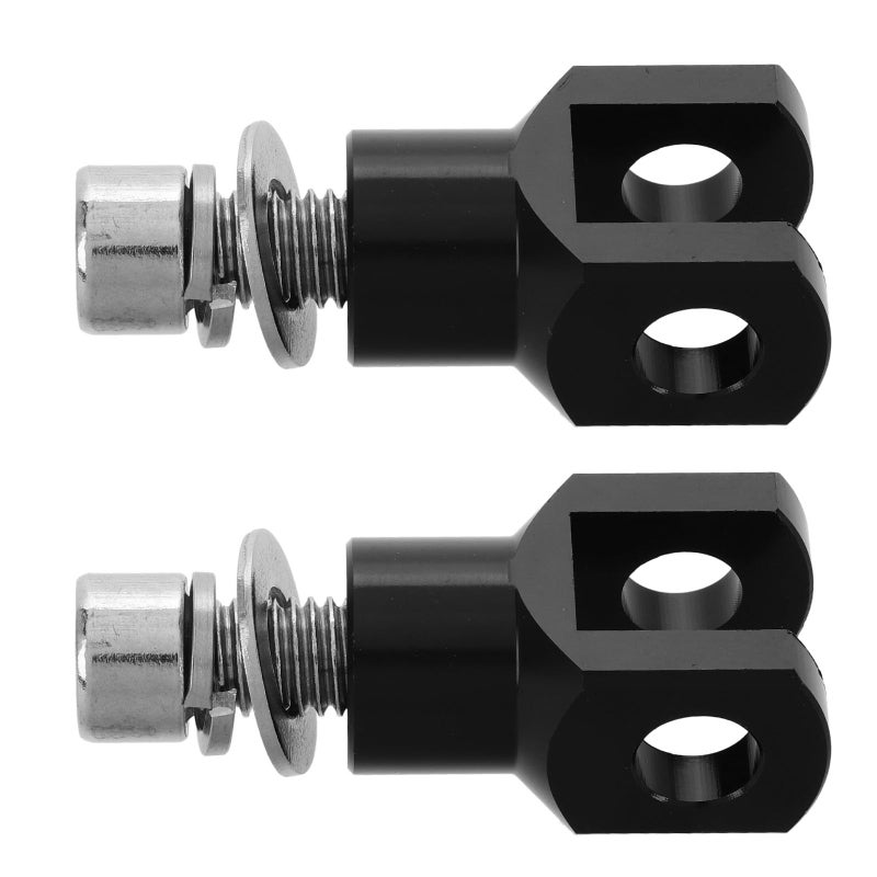 Motorcycle Passenger Foot Peg Mounting Bracket Kit Left Right 29mm Black Rear Footrest - Image 2