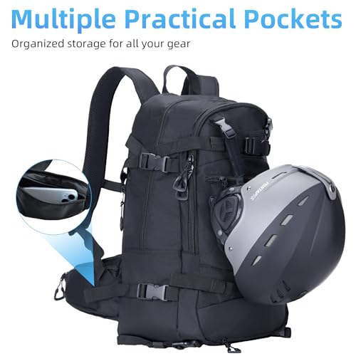AUMTISC Ski Backpack,25L lightweight snowboard backpack,Hydration backpack for Skiing,Snowboarding, hiking,traveling - Image 4