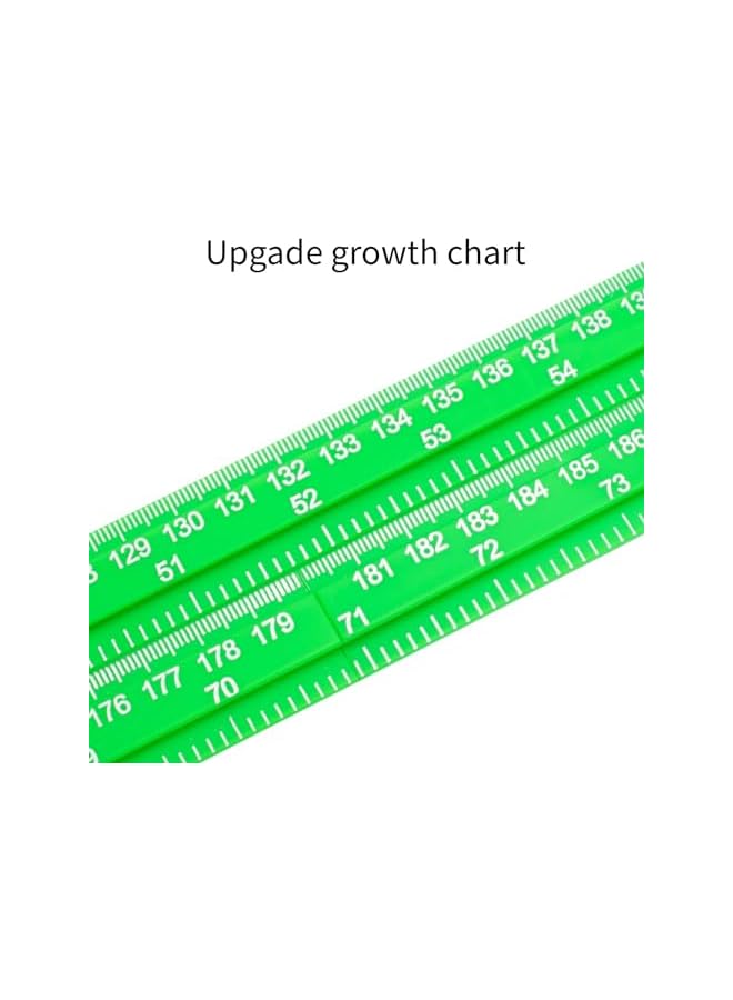 The Bros Growth Chart, Children Height Ruler Wall Decor, 3D Removable Growth Height Chart, Splicing Height Ruler Measurement for Kids and Nursery 79 inch (Green) - Image 5