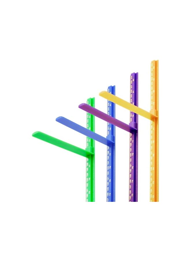 The Bros Growth Chart, Children Height Ruler Wall Decor, 3D Removable Growth Height Chart, Splicing Height Ruler Measurement for Kids and Nursery 79 inch (Green) - Image 3