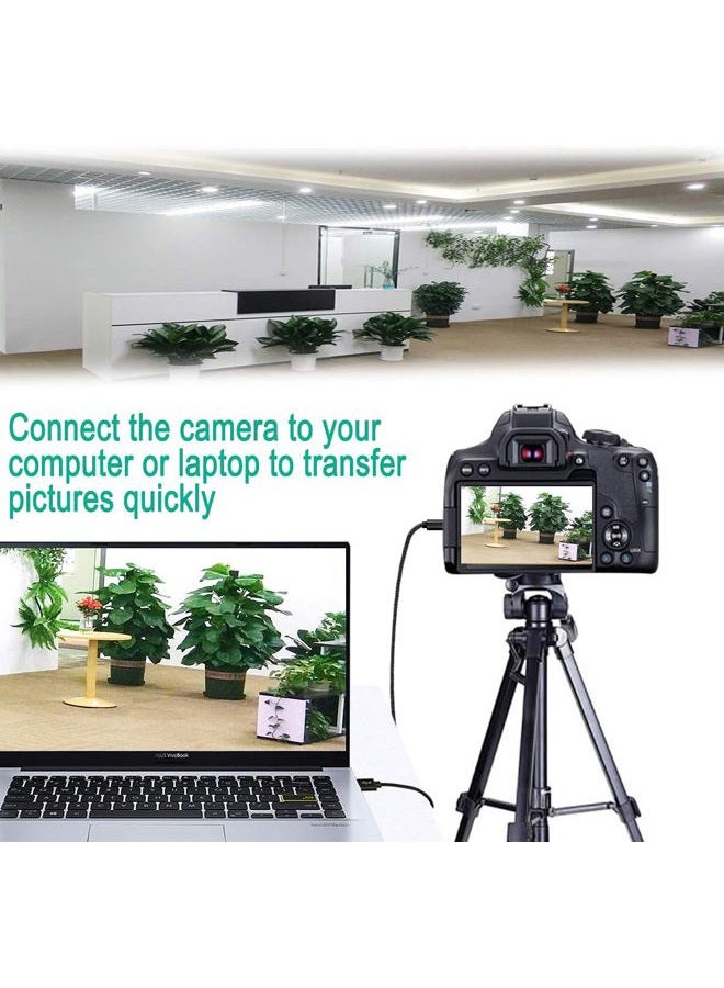 SCOVEE كابل بيانات USB لكاميرا كانون باور شوت / EOS / سوني / نيكون UC-E4 الرقمية DSLR، كابل واجهة بديل لـ ELPH 180، 190 IS، IFC-400PCU، IFC-300PCU و IFC-200PCU والمزيد - Image 5