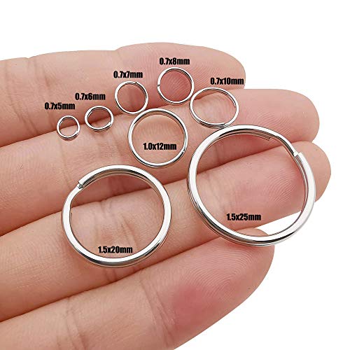WOCRAFT 500pcs Stainless Steel Split Rings Double Loop Jump Rings Mini Connector Key Rings for Jewelry Making Necklaces Bracelet Earrings (0.7x10mm-12652) - Image 4