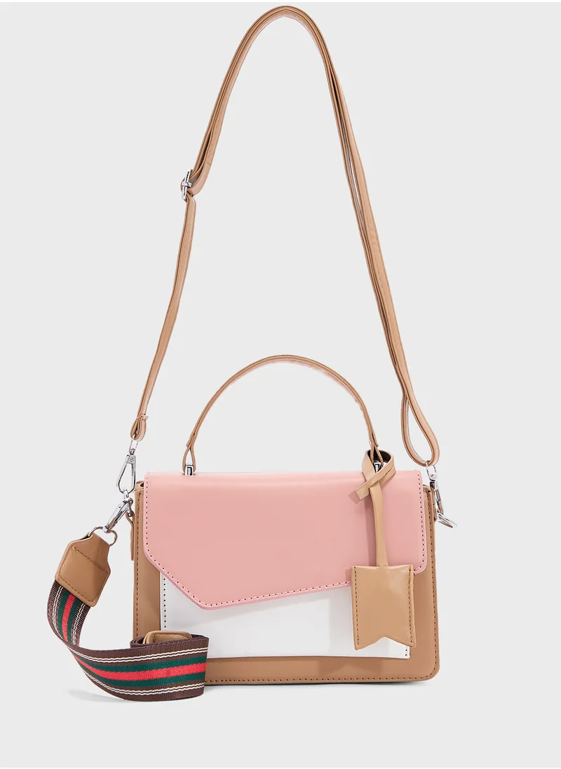 ELLA Color Block Satchel Bag