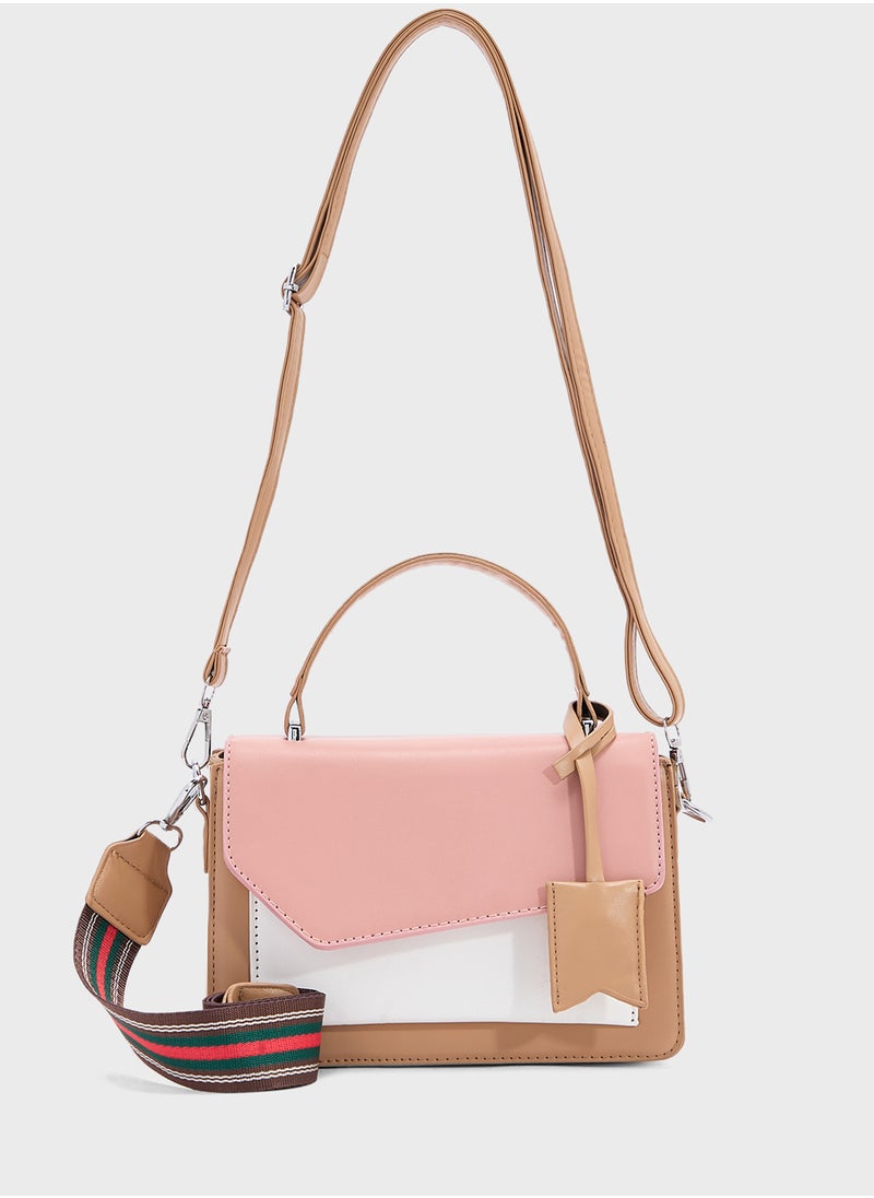 ELLA - Color Block Satchel Bag - Image 1