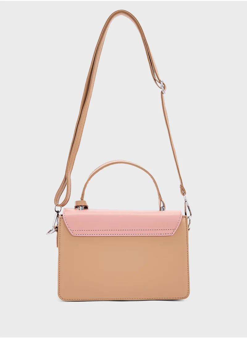 ELLA Color Block Satchel Bag