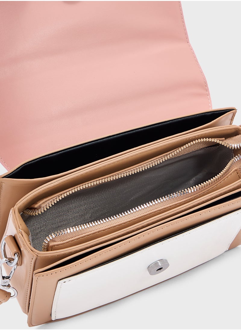 ELLA - Color Block Satchel Bag - Image 1