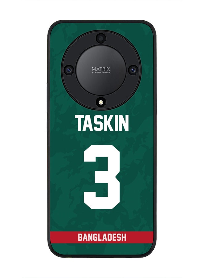 Stylizedd Cover for Honor X9a 5G Case , Rugged Black Slim fit Soft Flexible Thin Protective Phone Cases - Player Name - Taskin Ahmed, Jersey Number- 3 - Image 1