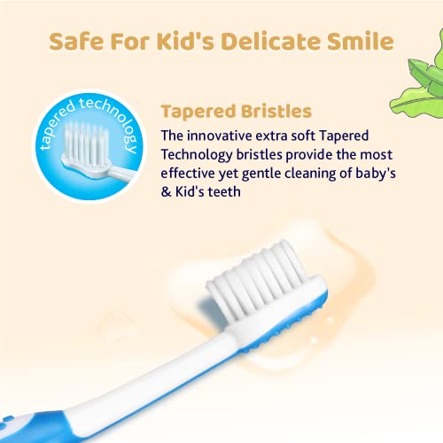Chicco Toothbrush Set Blue + Orange 3Y-8Y - Image 3