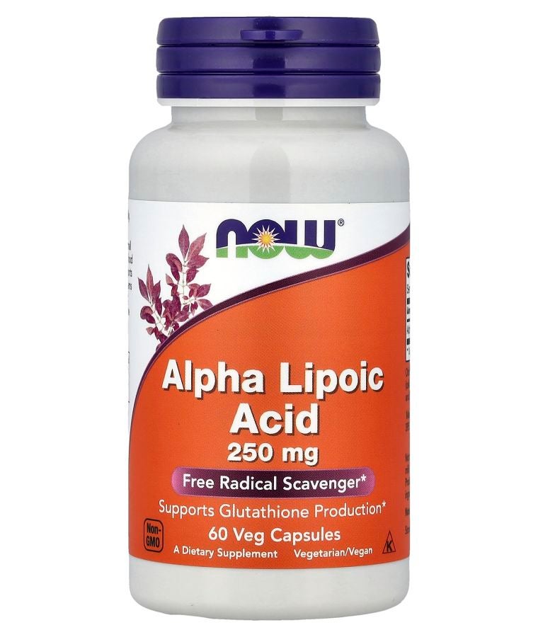 now Alpha Lipoic Acid 250 mg 60 Veg Capsules