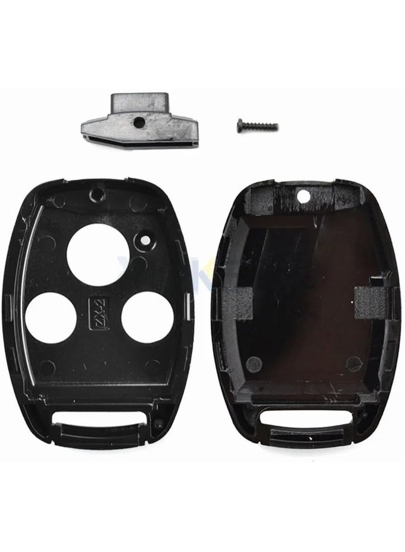 3 Buttons Remote FOB Shell Case for Honda Accord Civic Jazz Fit City Odyssey CRV Pilot Replacement Cover (Without Key Blade) - Image 2