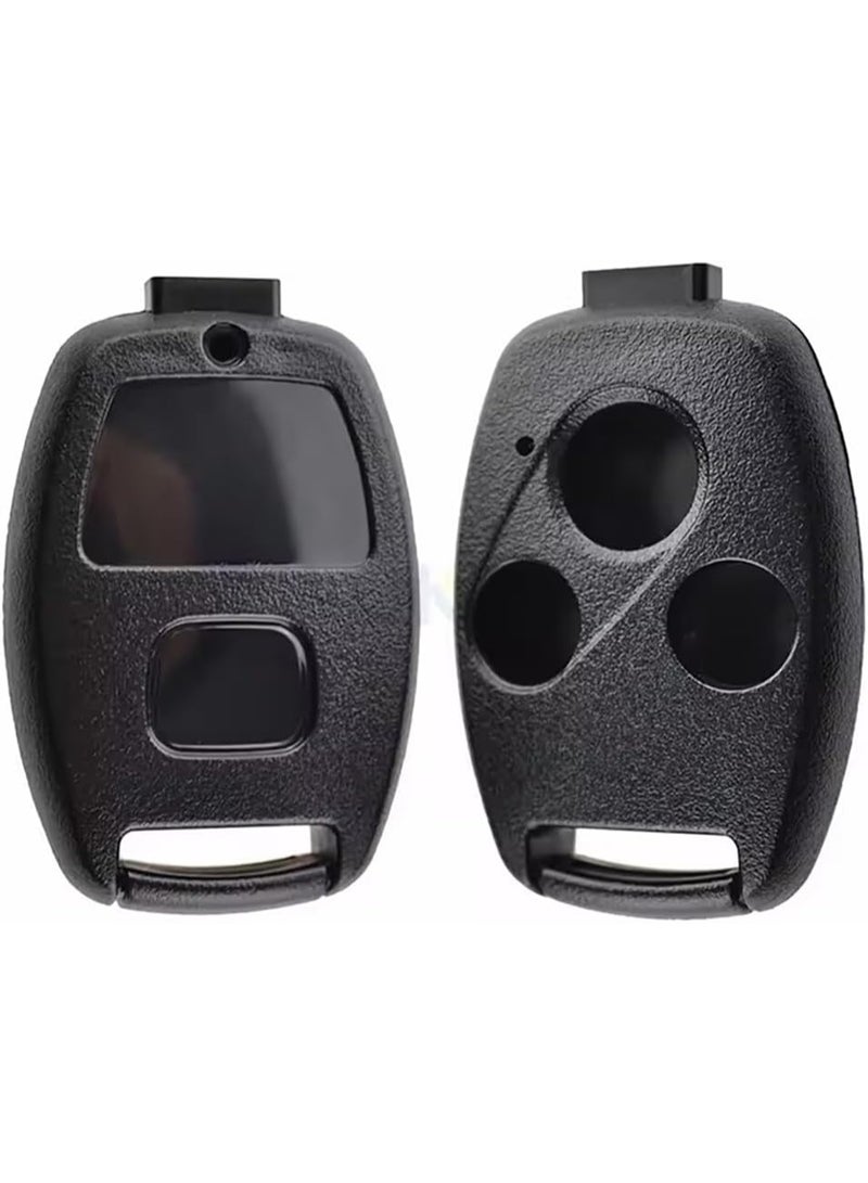 3 Buttons Remote FOB Shell Case for Honda Accord Civic Jazz Fit City Odyssey CRV Pilot Replacement Cover (Without Key Blade) - Image 1