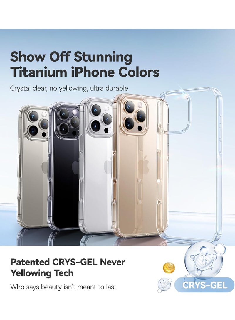 ELTRAZONE iPhone 16 Pro Max Case - Crystal Clear with Never Yellow Technology, 12FT Mil-Grade Protection, Slim Transparent Cover for Men and Women (6.9”) - Image 2