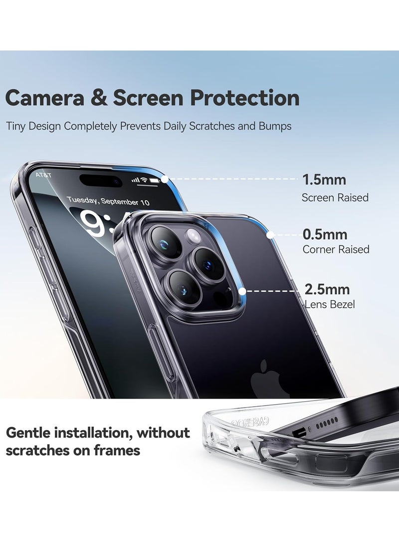 ELTRAZONE iPhone 16 Pro Max Case - Crystal Clear with Never Yellow Technology, 12FT Mil-Grade Protection, Slim Transparent Cover for Men and Women (6.9”) - Image 4