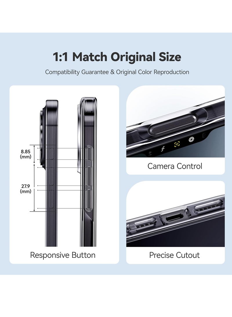 ELTRAZONE iPhone 16 Pro Max Case - Crystal Clear with Never Yellow Technology, 12FT Mil-Grade Protection, Slim Transparent Cover for Men and Women (6.9”) - Image 5