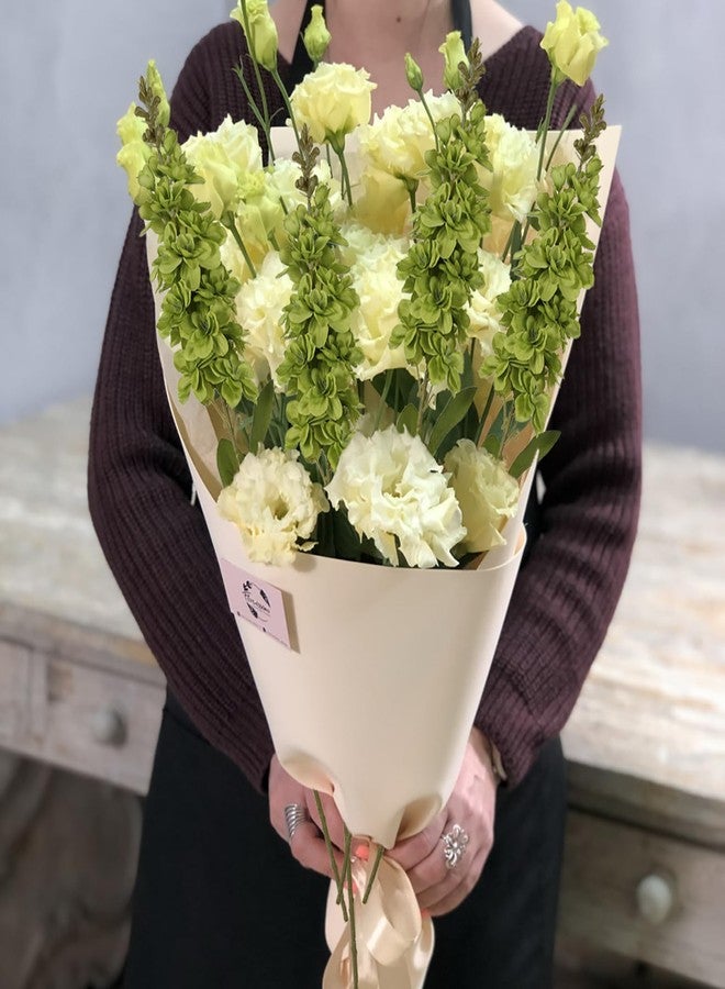 IPOPU Delphinium Artificial Flowers Snapdragon Flowers Green Flowers 6 PCS Antirrhinum Artificial Snapdragon Flowers 33.5 in Long Stem Flowers for Tall Vase Wedding Home Decor (Green) - Image 4