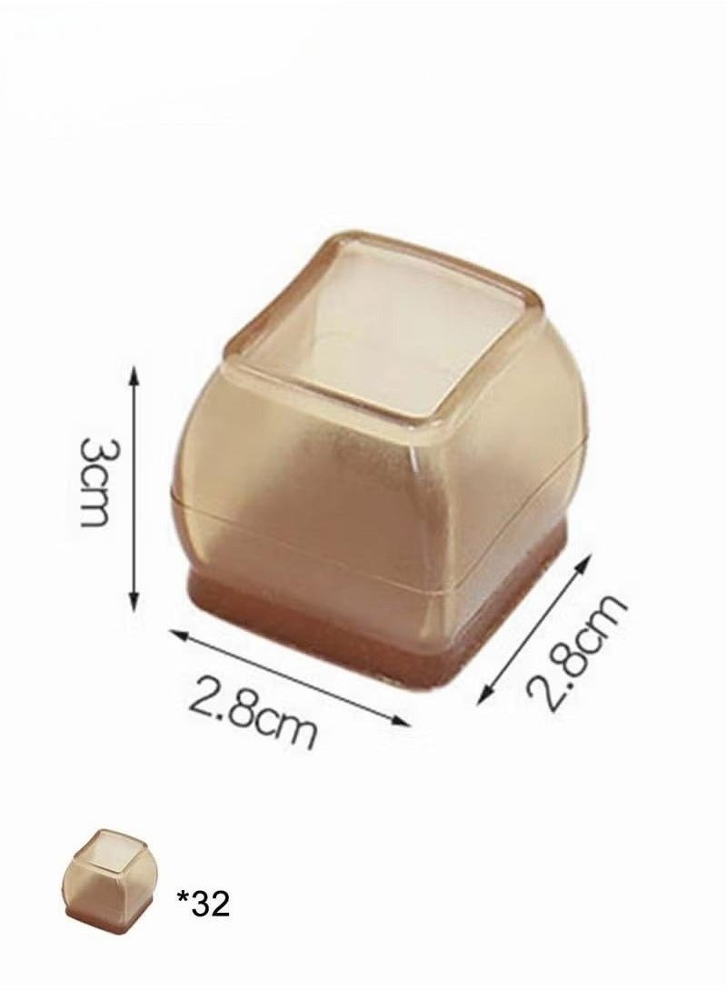rocooart 32 Pack Silicone Chair Leg Floor Protectors,Thicken Rubber Chair Feet Caps Covers Pads,Protect Furniture Wood Floors From Scratching And Reduce Noise - Image 4