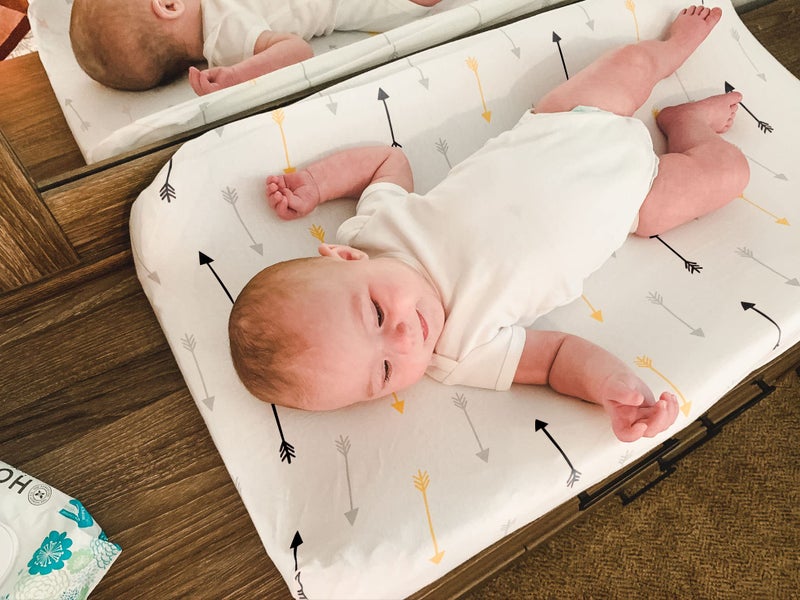 BaeBae Goods Changing Pad Cover â€“ Baby Changing Pad Covers 4 Pack â€“ Boy or Girl Changing Pad Cover â€“ Pure Jersey Machine Washable Black and White Changing Table Cover â€“ Diaper Changing Pad Cover Sheets - Image 2