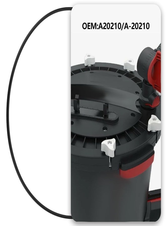 أوتوتك OTOTEC قطعة واحدة بديلة لحلقة O لمرشحات أحواض السمك الخارجية A20210/A-20210 متوافقة مع غطاء مرشح Fluval FX4 FX5 FX6 (305x5 مم) - Image 2
