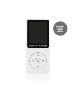 KUYING Zy418 Portable Mp3 Music Player External Speaker 1.8 Inch Card Insertion Student Mp4 Personal Soundbox-Body Color:White-Memory Capacity:Plug-in Card External Ring Host 16G Card Full Set Of Accessories  - Image 1