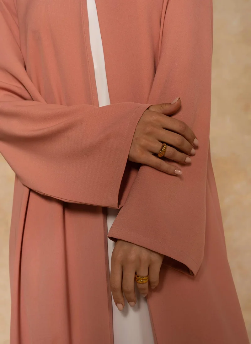 TELAL FEMINA Peach Petal Abaya